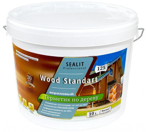 Купить ГЕРМЕТИК - Sealit Wood Standart для профессиональных работ с деревянными домами 5 л в Майкопе, Республика Адыгея